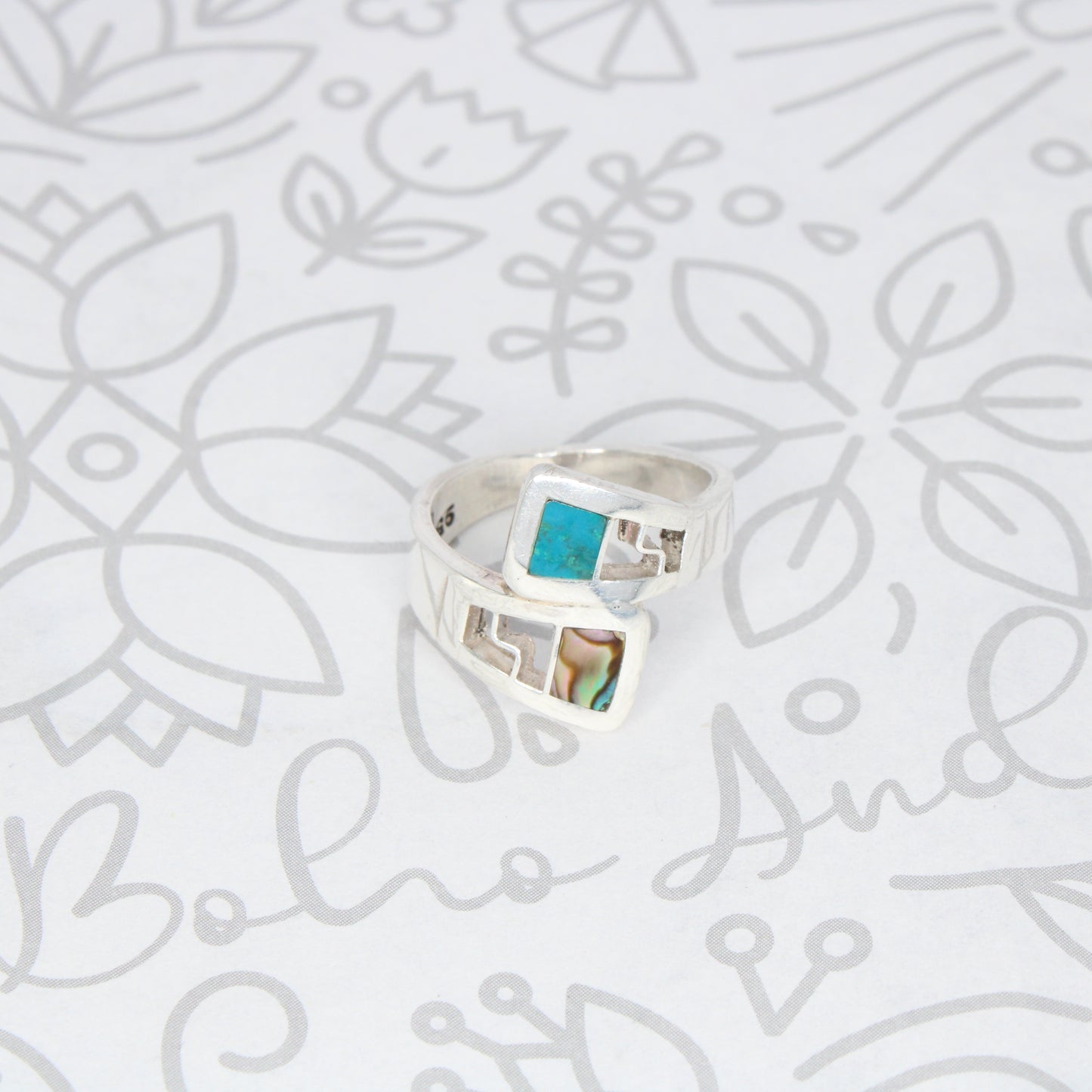 Ring Silver with natural stones Stones