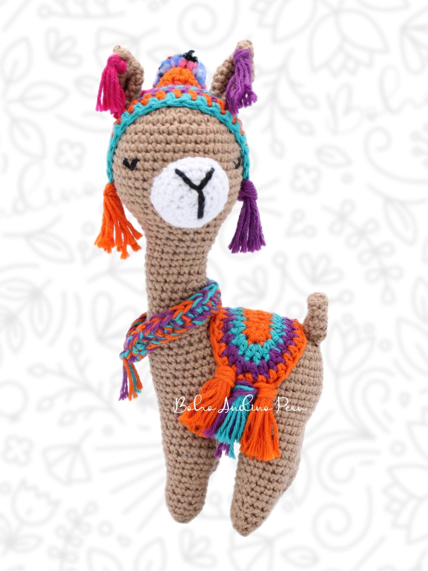 Crochet Llama Plush Stuffed Animal