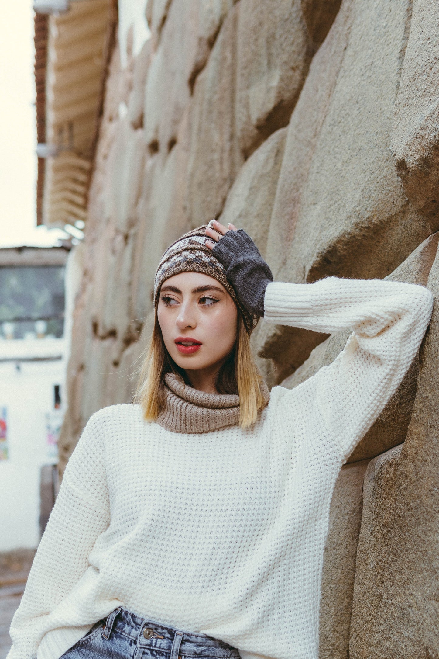 Unisex Beanie Hat Baby Alpaca