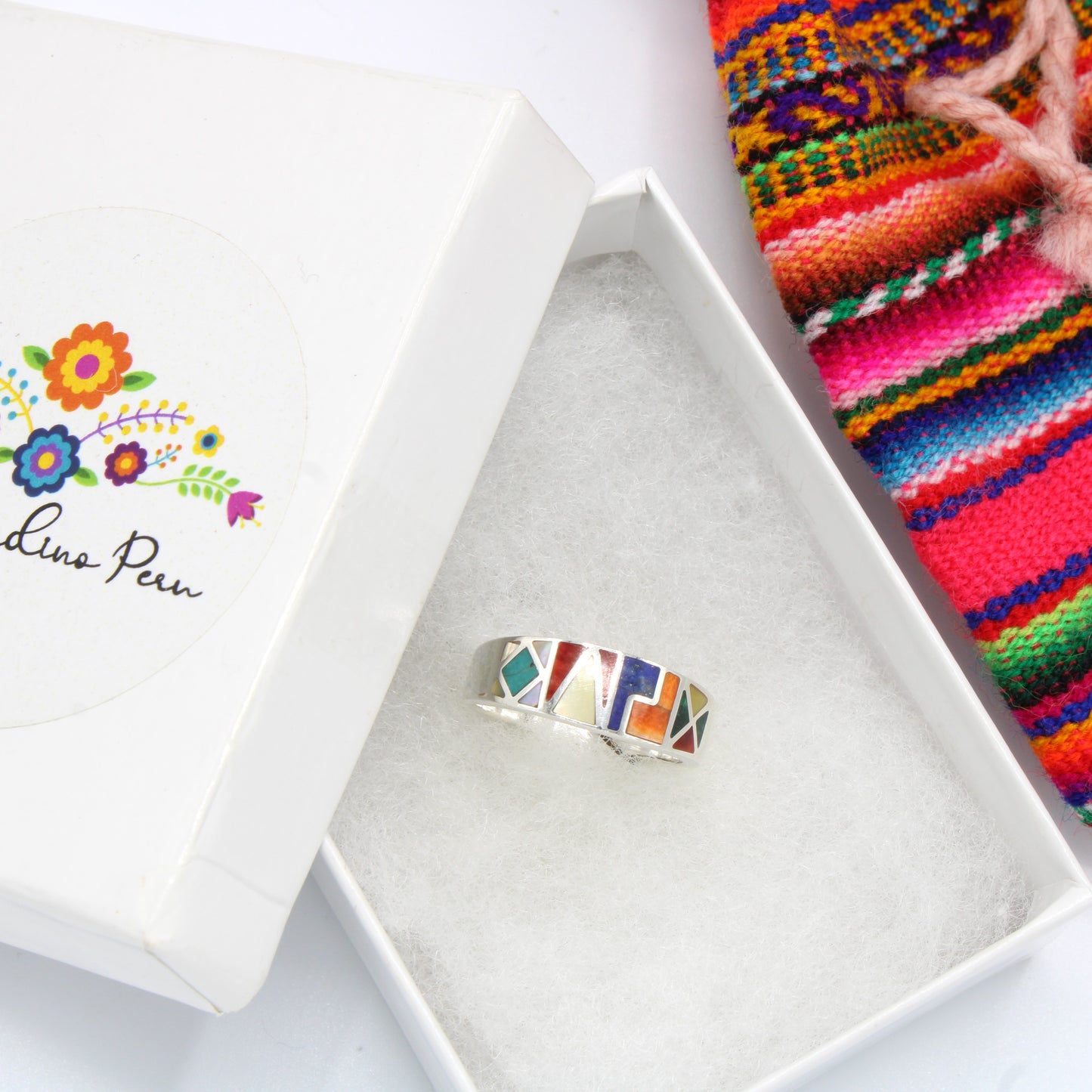 Chakra Stones Silver Ring