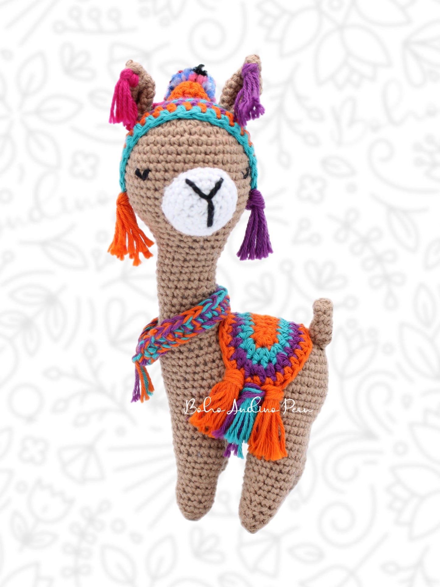 Crochet Llama Plush Stuffed Animal