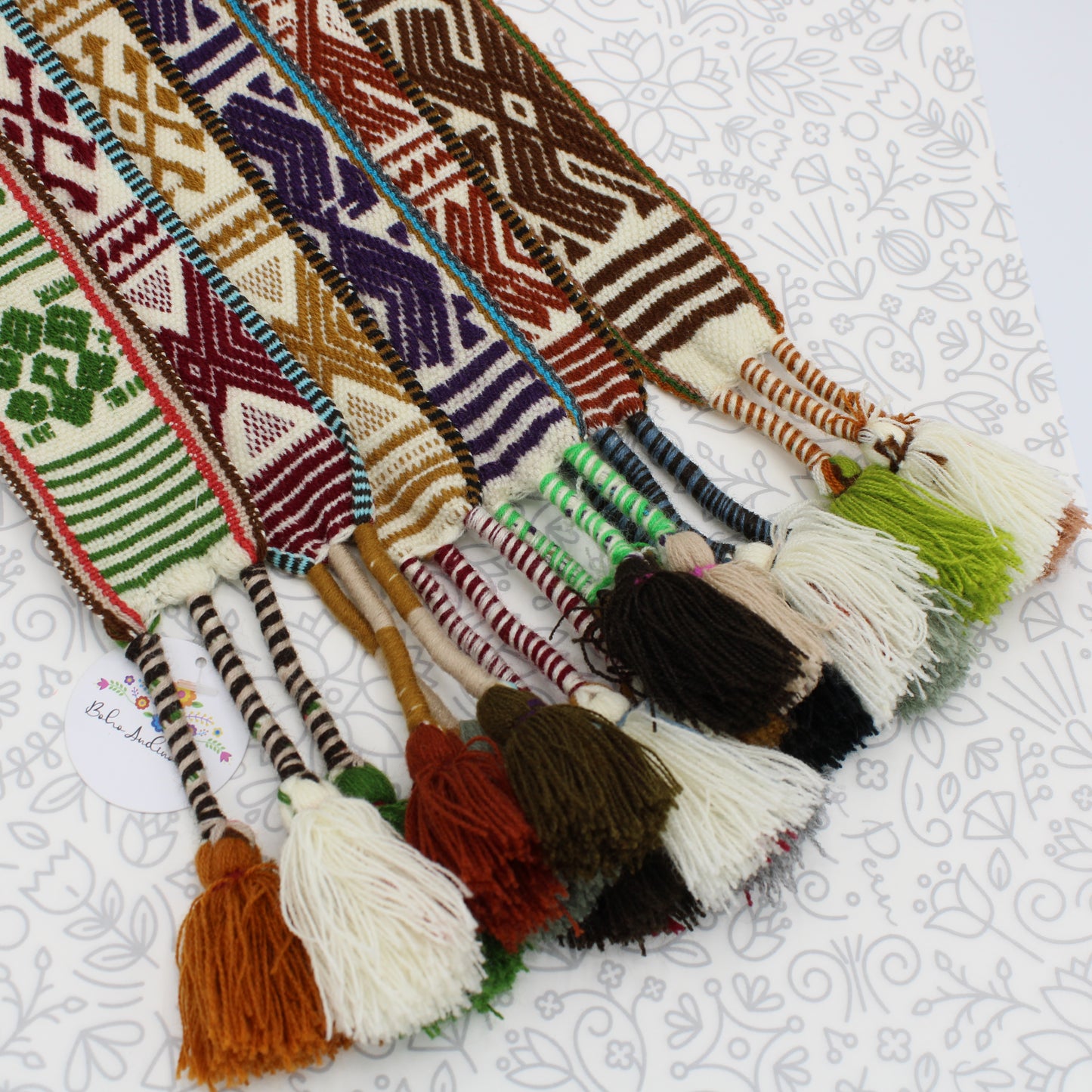 Alpaca Wool Handwoven Strap for Hats