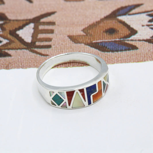Chakra Stones Silver Ring