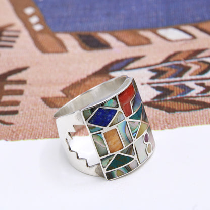 Chakra Stones Silver Ring