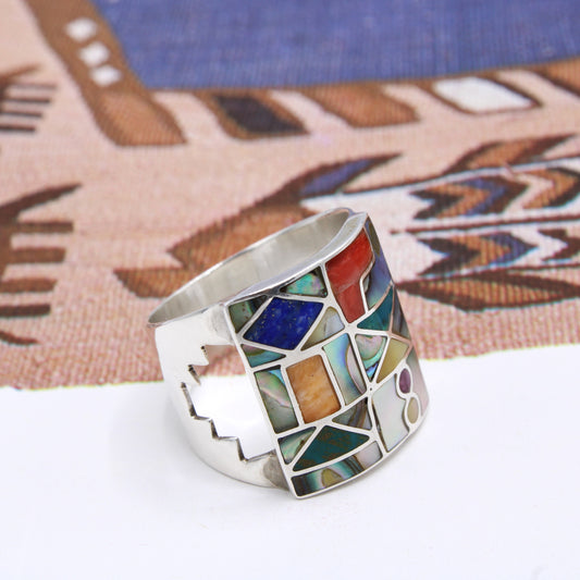 Chakra Stones Silver Ring