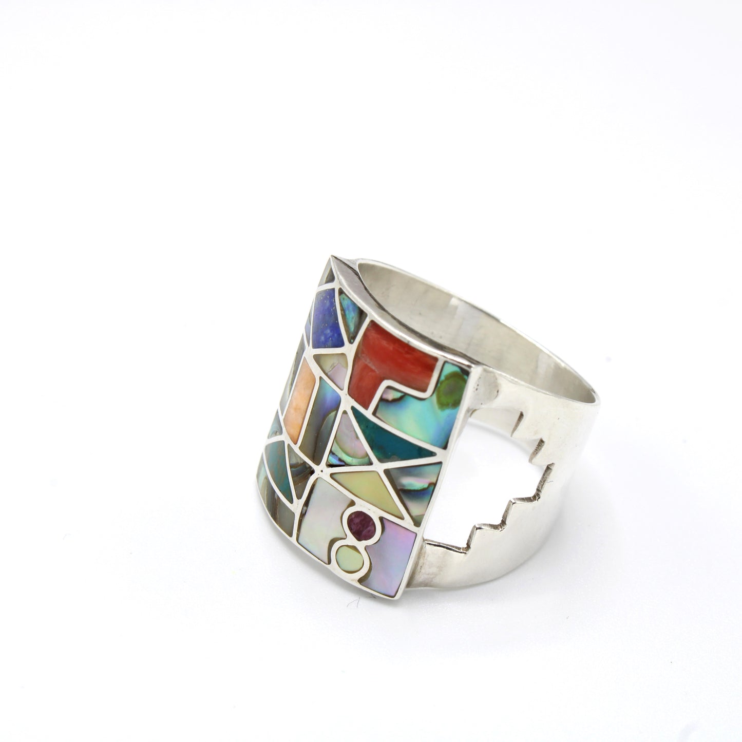 Chakra Stones Silver Ring