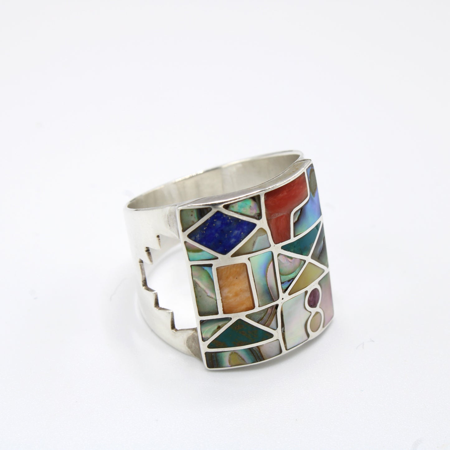 Chakra Stones Silver Ring