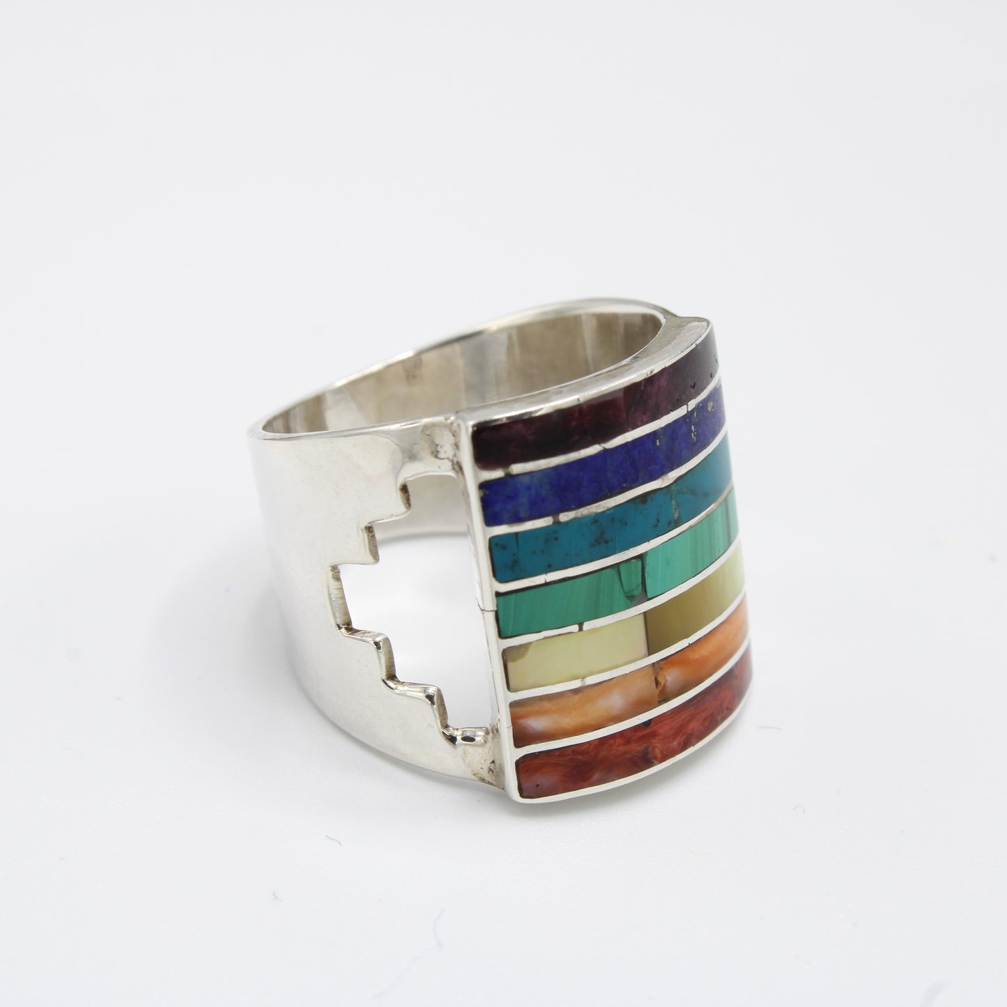 Chakra Stones Silver Ring