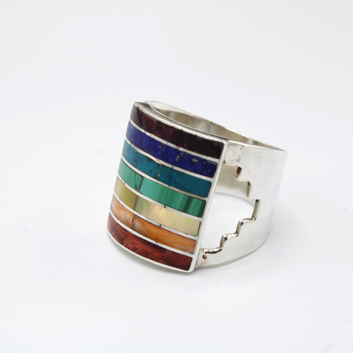 Chakra Stones Silver Ring