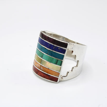 Chakra Stones Silver Ring