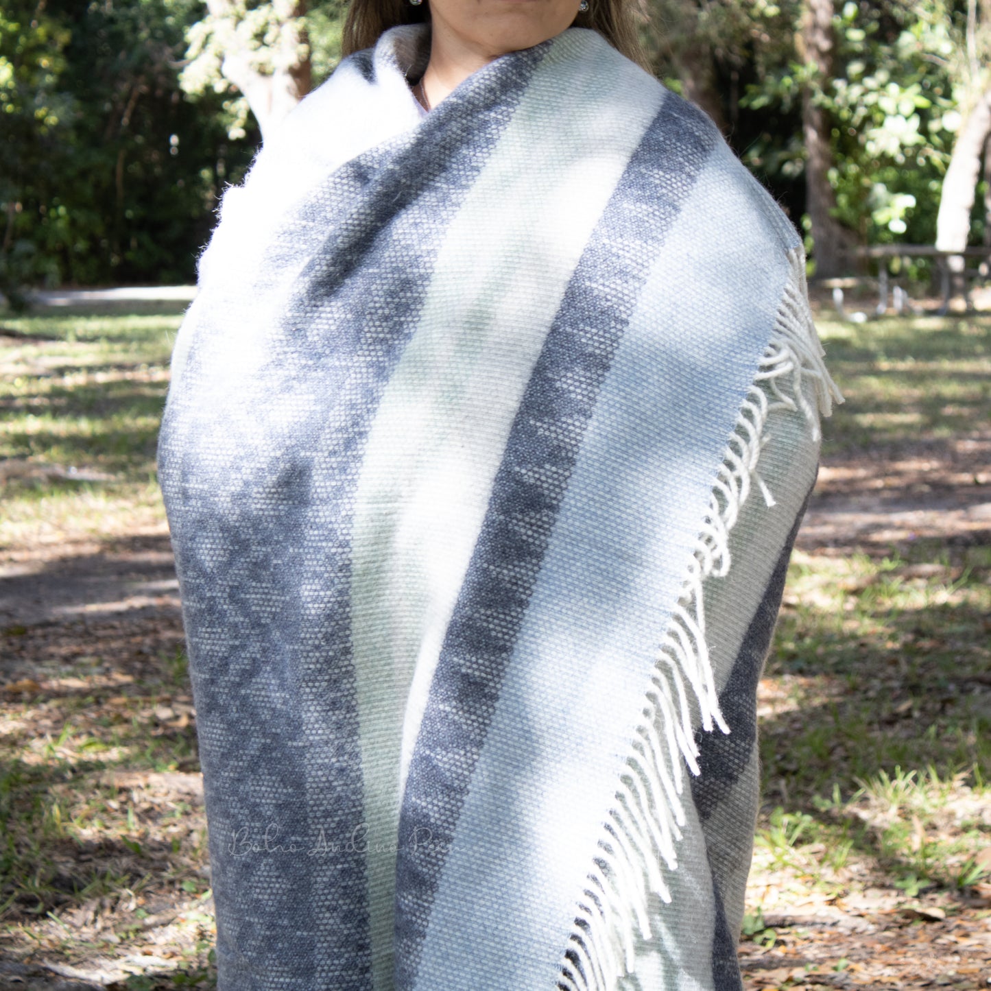 TUMI Peruvian Throw Blanket Alpaca