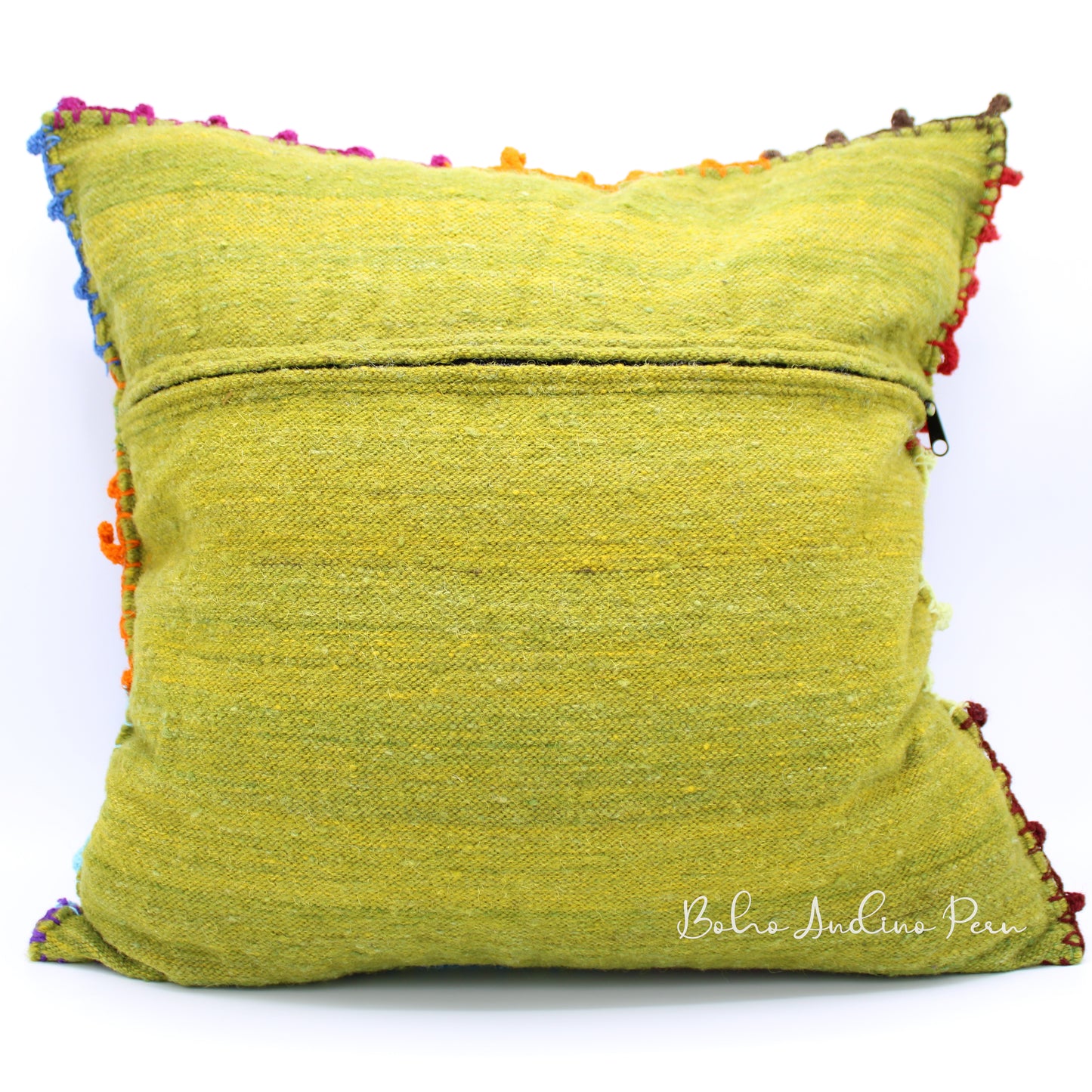 Embroidered Sheep Wool Cushion Cover