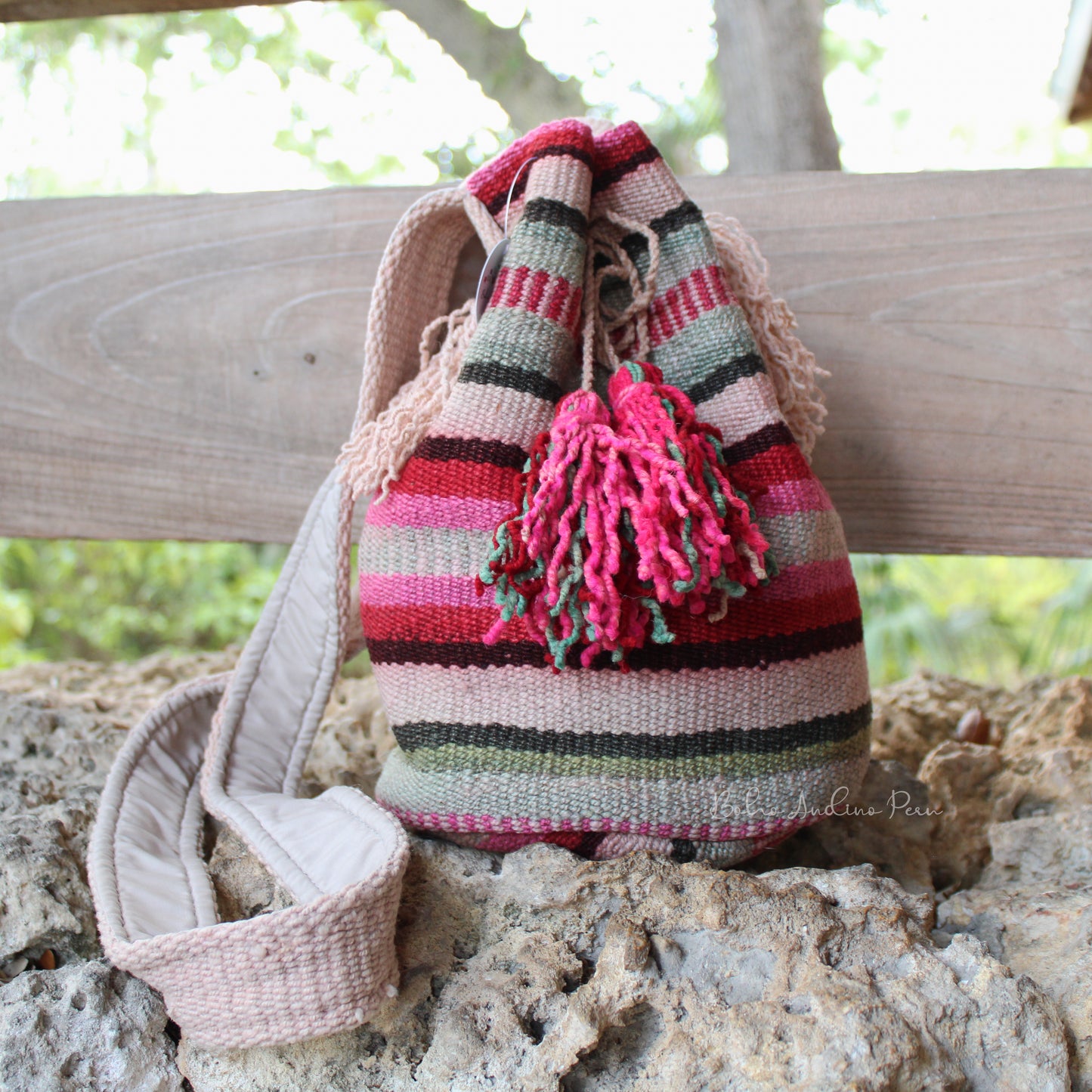 Handwoven Crossbody Wool bag