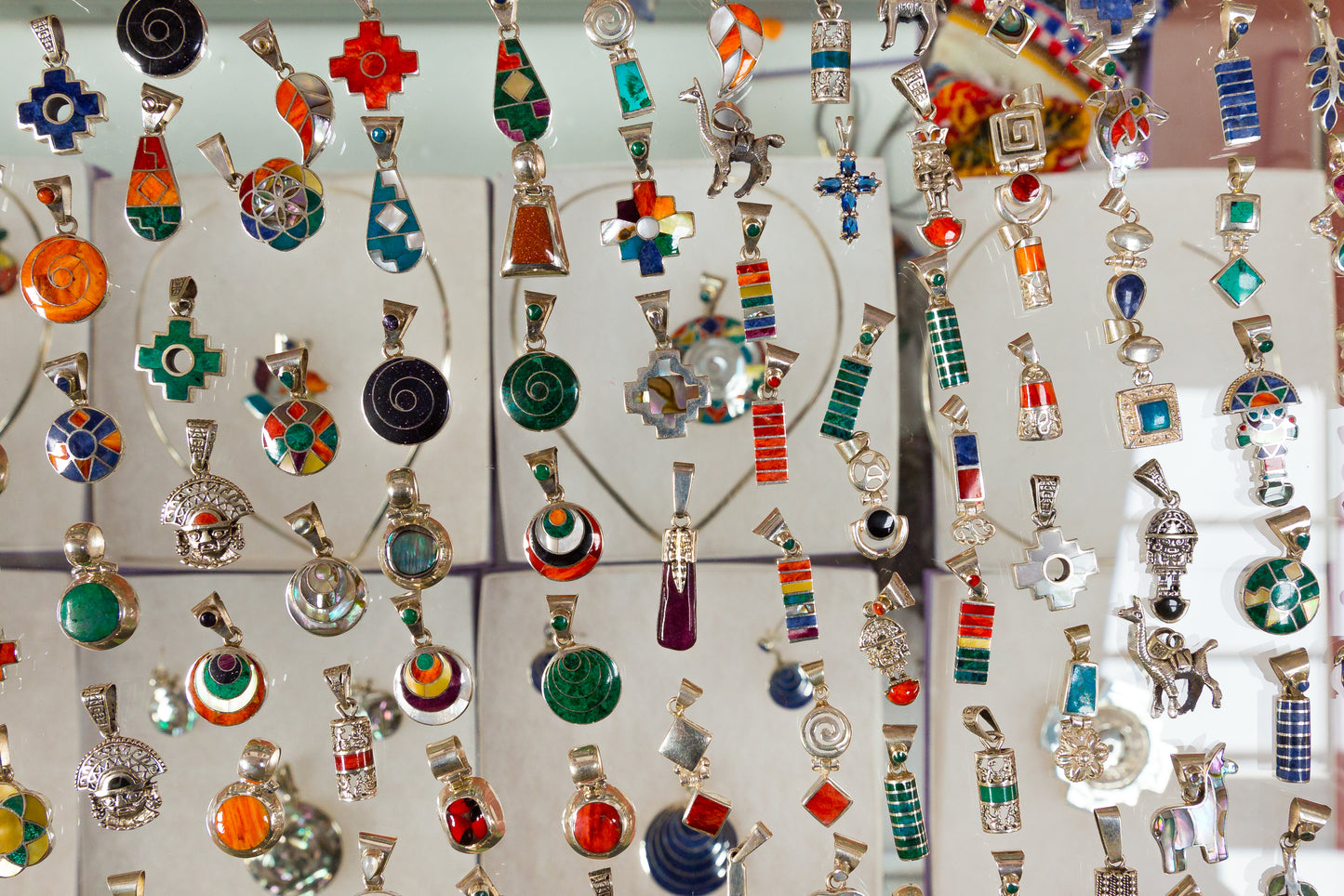 Jewelry inlaid with Natural Stones